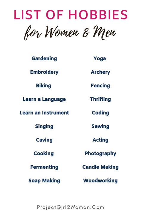 hobbies para mujeres|101 Hobbies for Women to Relax and Enjoy Life